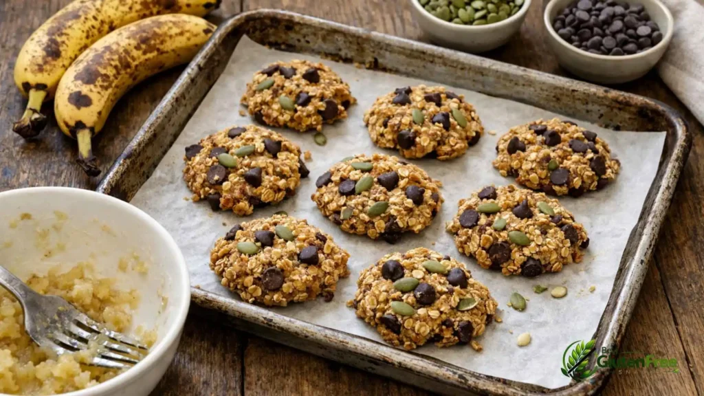 3-Ingredient Banana Oat Cookies